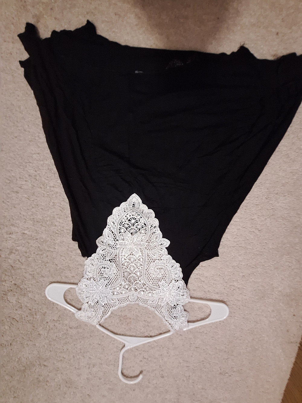 Black Floral Lace-Back Tank Top - Picture 7 of 7